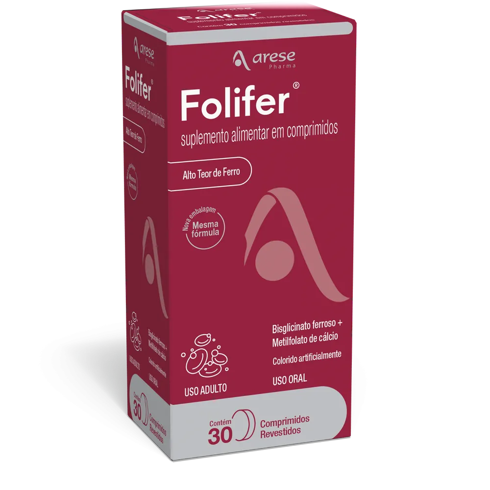 Folifer 150 + 5mg caixa com 30 comprimidos revestidos
