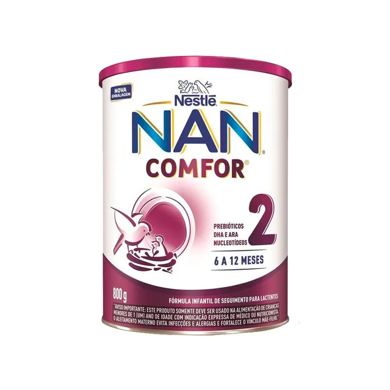 Fórmula Infantil NAN Comfor 2 Lata 800g