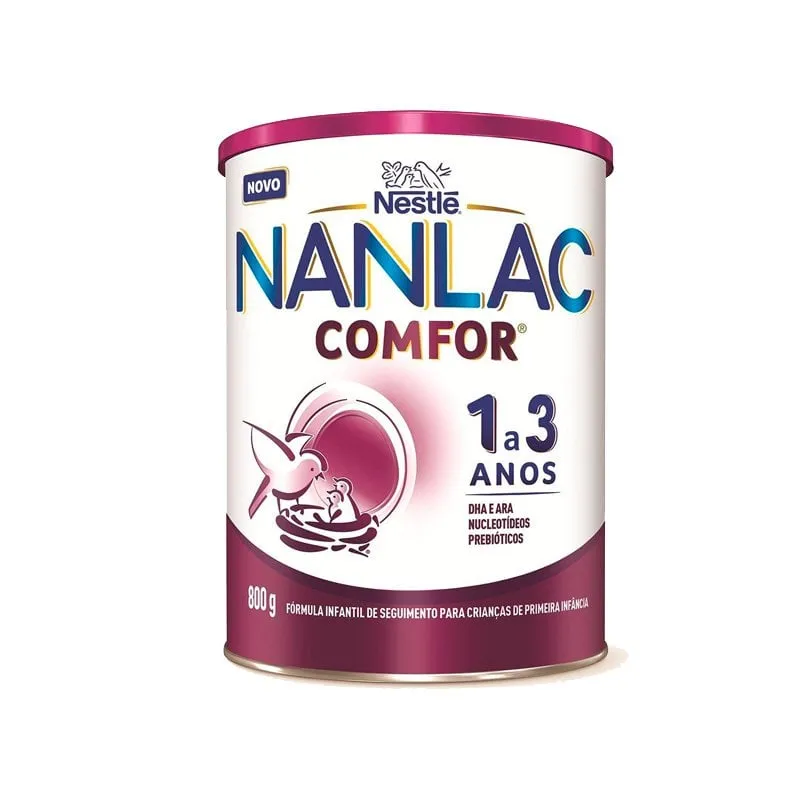 Fórmula Infantil Nanlac Comfor 1 a 3 Lata 800g