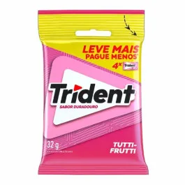 Chiclete Trident Tutti-Frutti - 4 Unidade