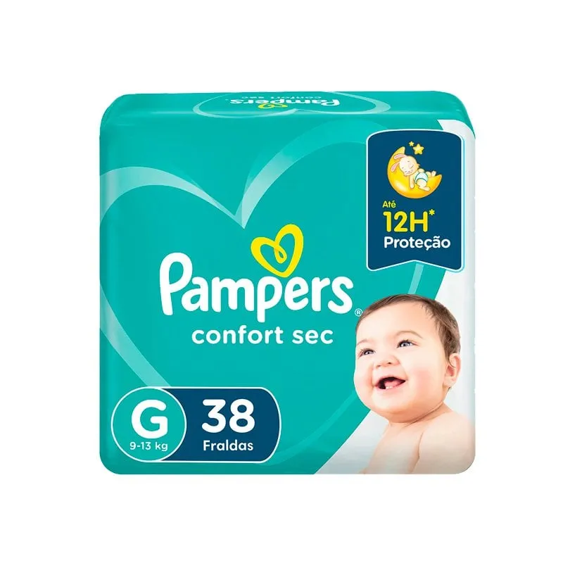 Fralda Descartável Pampers Confort Sec G 38Un