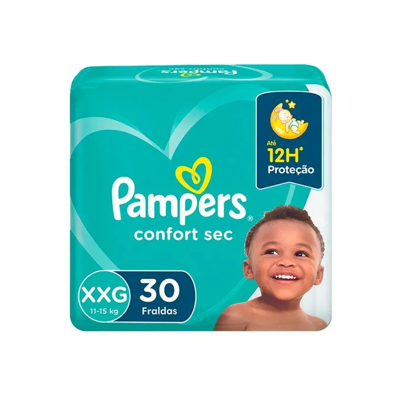 Fralda Descartável Pampers Confort Sec XXG 30Un