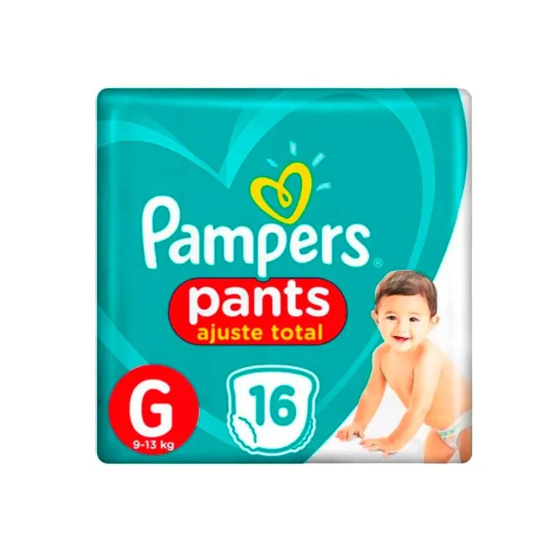 Fralda Pampers Pants Ajuste Total Tamanho G Com 16 Unidades