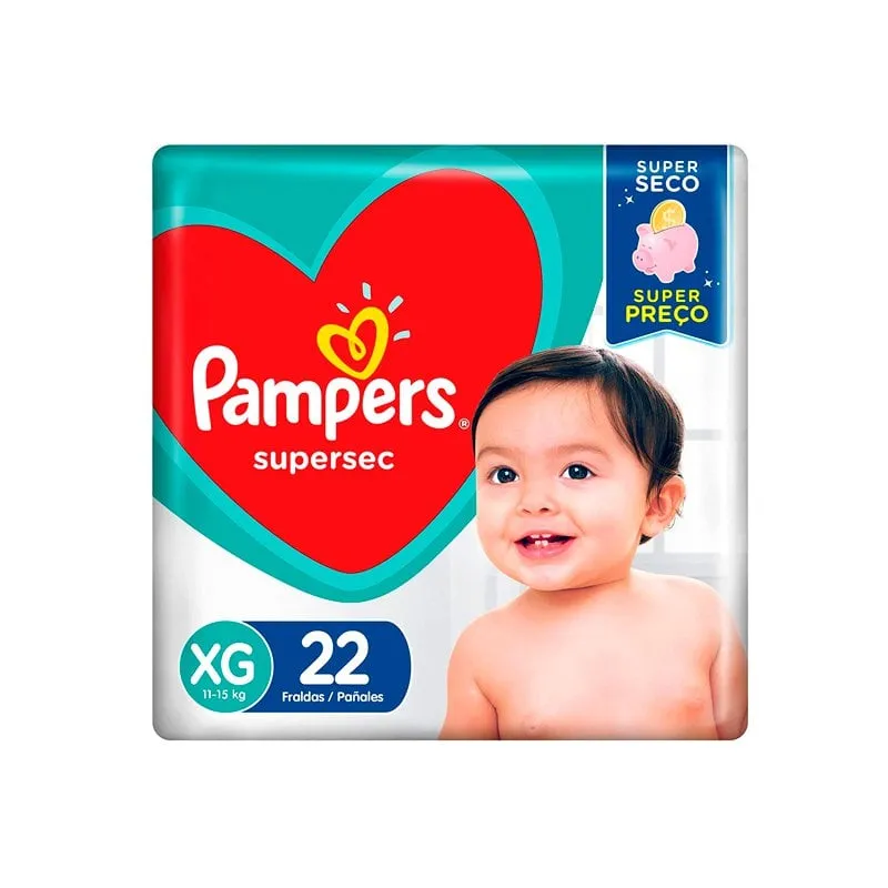 Fralda Pampers Supersec XG 22Un