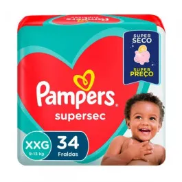 Fralda Pampers Supersec XXG 34 Unidades