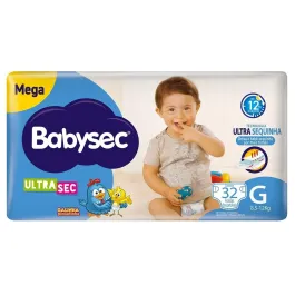 Fralda Babysec Ultrasec Mega G 32 Unidades