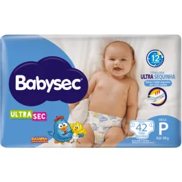 Fralda Babysec Ultrasec Mega P 42 Unidades