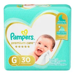 Fralda Pampers Premium Care G 30 Unidades