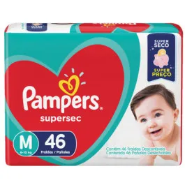 Fralda Pampers Supersec M 46 Unidades