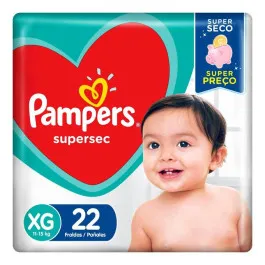 Fralda Pampers Supersec XG 22 Unidades