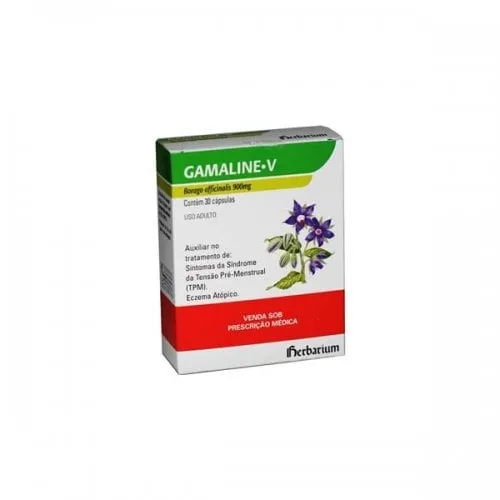Gamaline V 900mg, caixa com 30 cápsulas