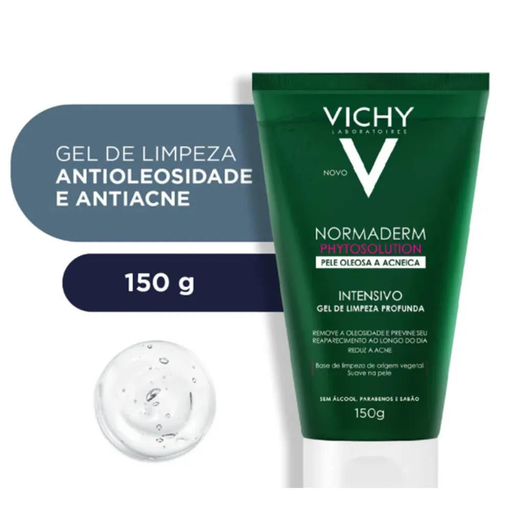 Gel de Limpeza Facial Intensivo Vichy Normaderm Phytosolution com 60g