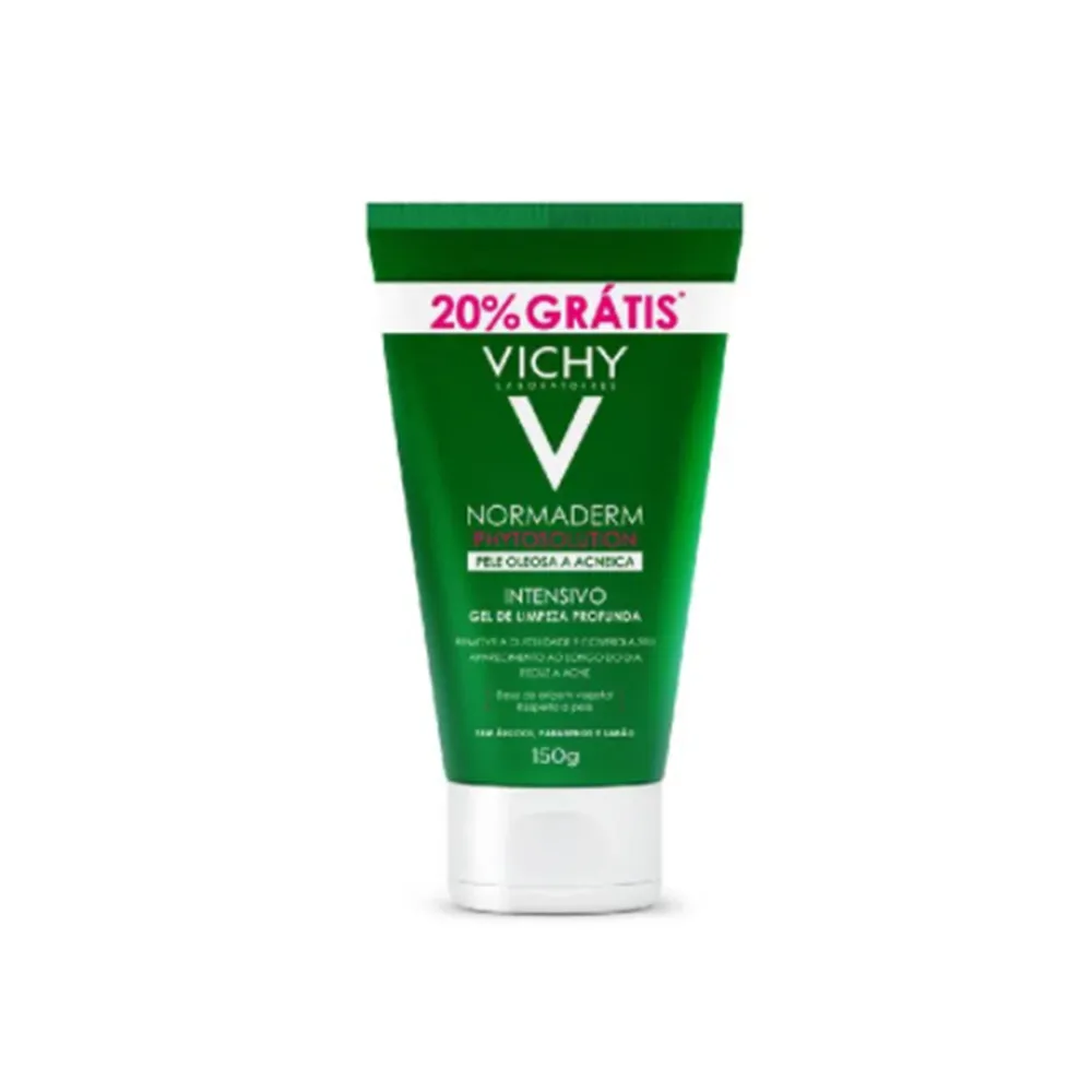 Gel de Limpeza Profunda Intensivo Vichy Normaderm Phytosolution com 150g 20% Grátis