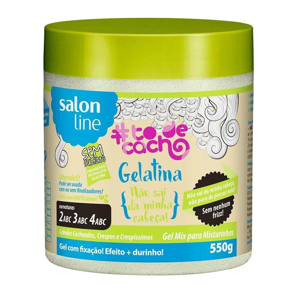 Gelatina Tô de Cacho Salon Line Não Sai da Minha Cabeça 550g