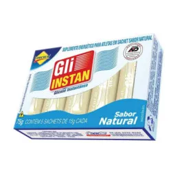 Gli-Instan com Glicose Instantânea - Sabor Natural - 5 Sachês de 15g cada