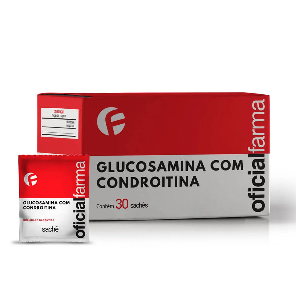 Glucosamina + Condroitina C/ 30 Sachês Sabor Tangerina