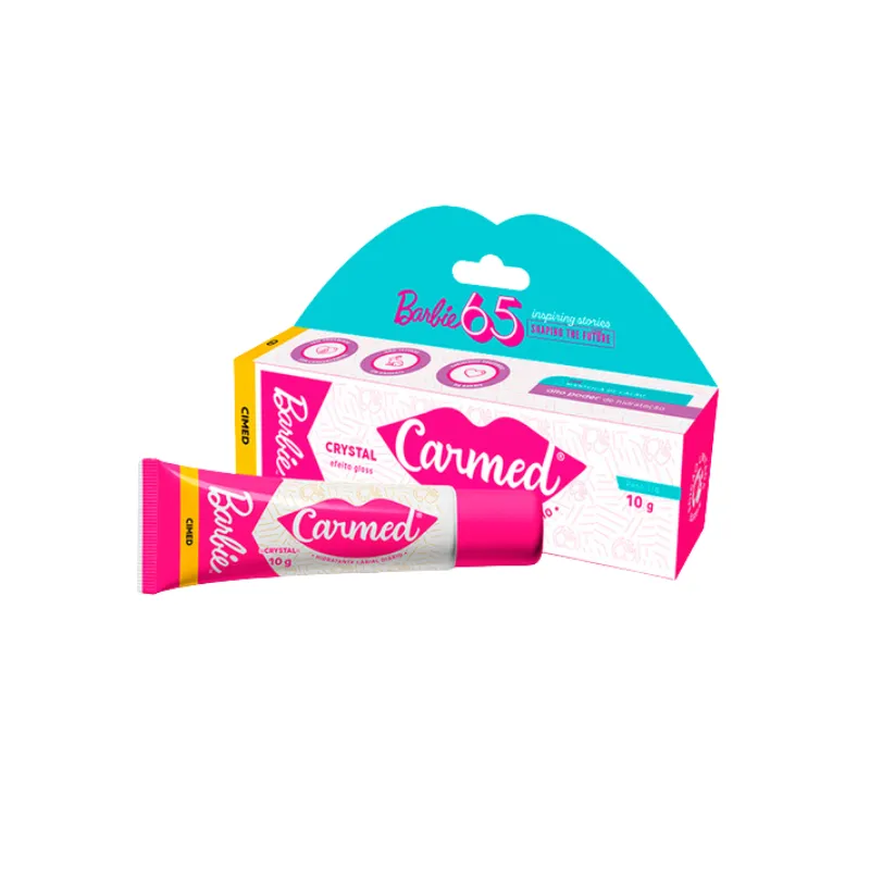 Hidratante Labial Carmed Barbie Crystal 10g