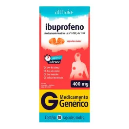 Ibuprofeno 400mg - 10 Cápsulas - Althaia - Genérico