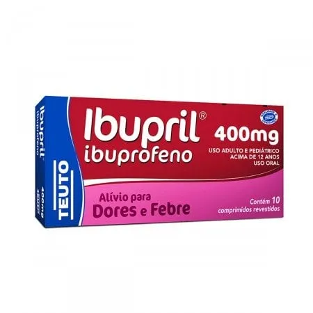 Ibuprofeno - Teuto 400mg caixa com 10 comprimidos revestidos
