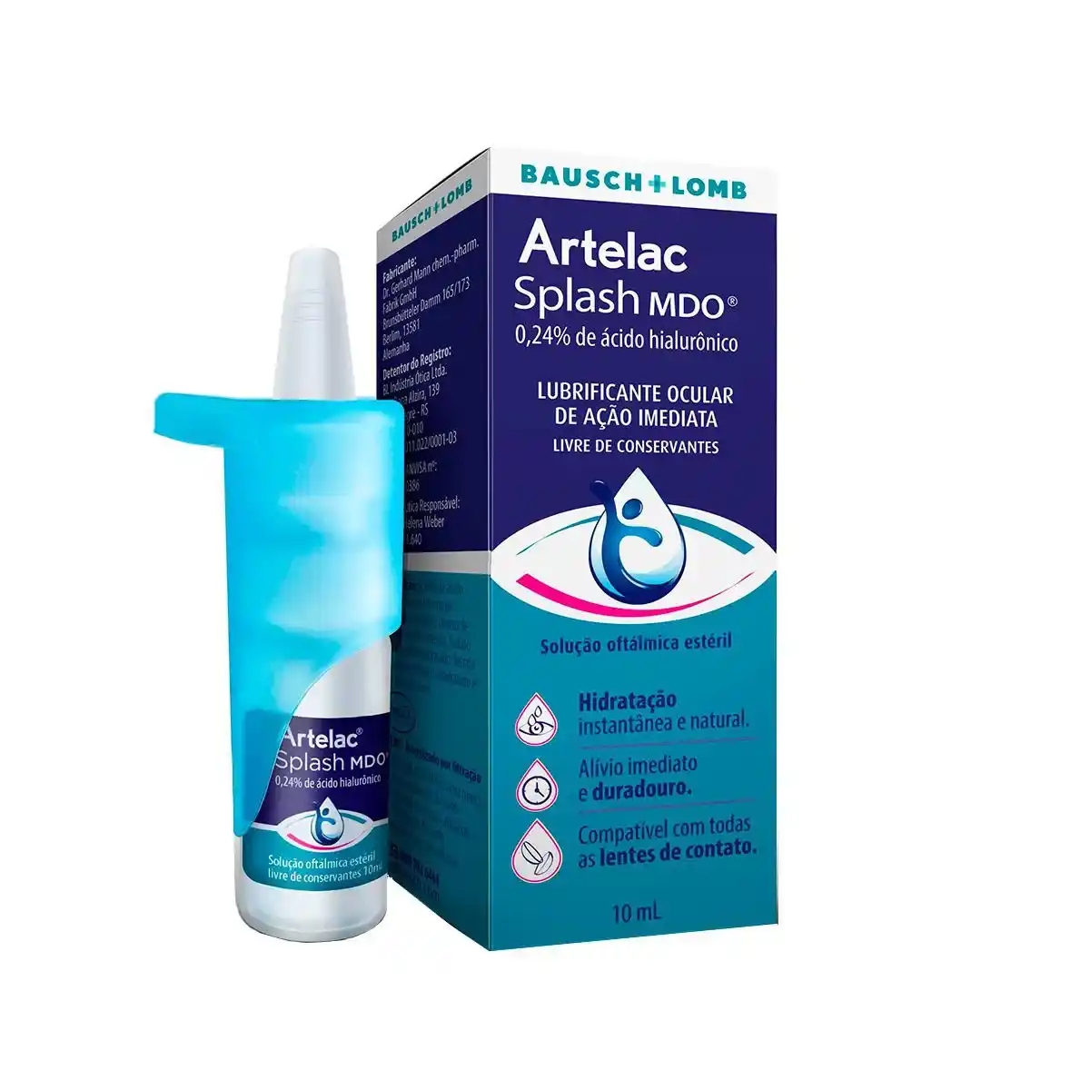 Artelac Splash Mdo Ácido Hialurônico 0,24% Lubrificante Ocular 10ml