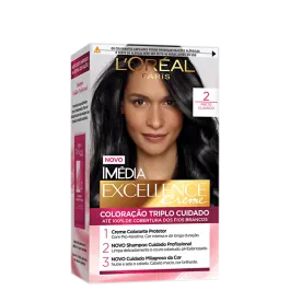 Tintura de Cabelo Imédia Excellence Creme 2 Preto Classico L'Oréal Paris 1 Unidade