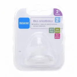 Bico de Mamadeira MAM Fluxo Médio +2 Meses - 1 Unidade