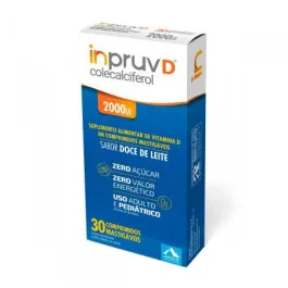 Vitamina D - Inpruv D 2.000UI - 30 Comprimidos Mastigáveis