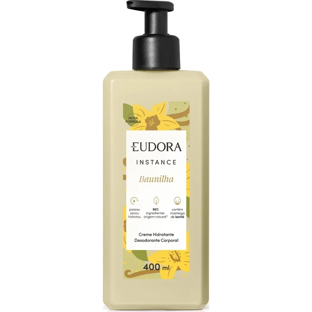 INSTANCE LOCAO HIDRATANTE BAUNILHA 400ML