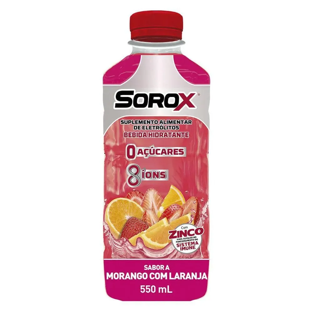 Isotônico Sorox Morango com Laranja 550ml