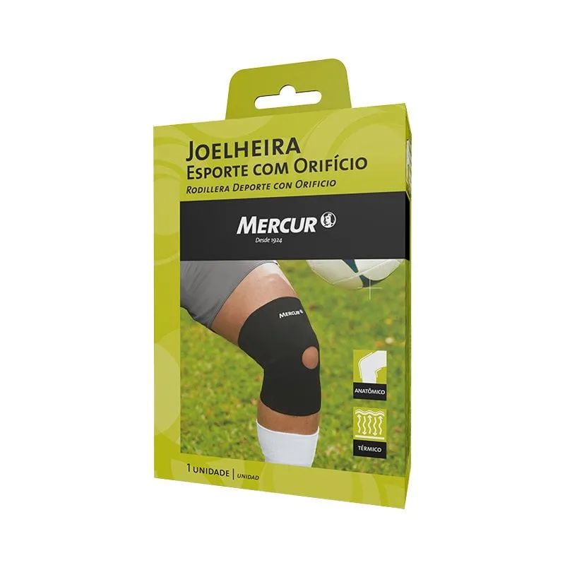Joelheira Esporte Com Orifício Mercur Tamanho M