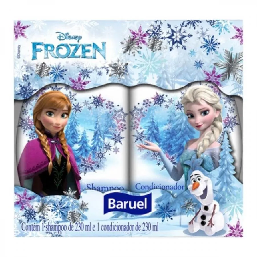 Kit Baruel Princesas Frozen Shampoo + Condicionador 230ml