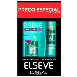 Kit Elseve Hydra Detox Shampoo 375ml + Condicionador 170ml - L'Oréal Paris