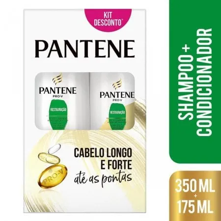 Kit Pantene com Shampoo 350ml + Condicionador 175ml - Restauração