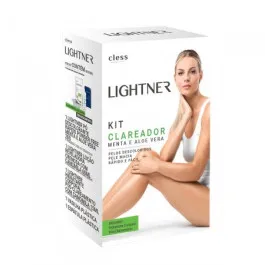 Kit Clareador de Pelos Cless Lightner Menta e Aloe Vera - 5 Itens