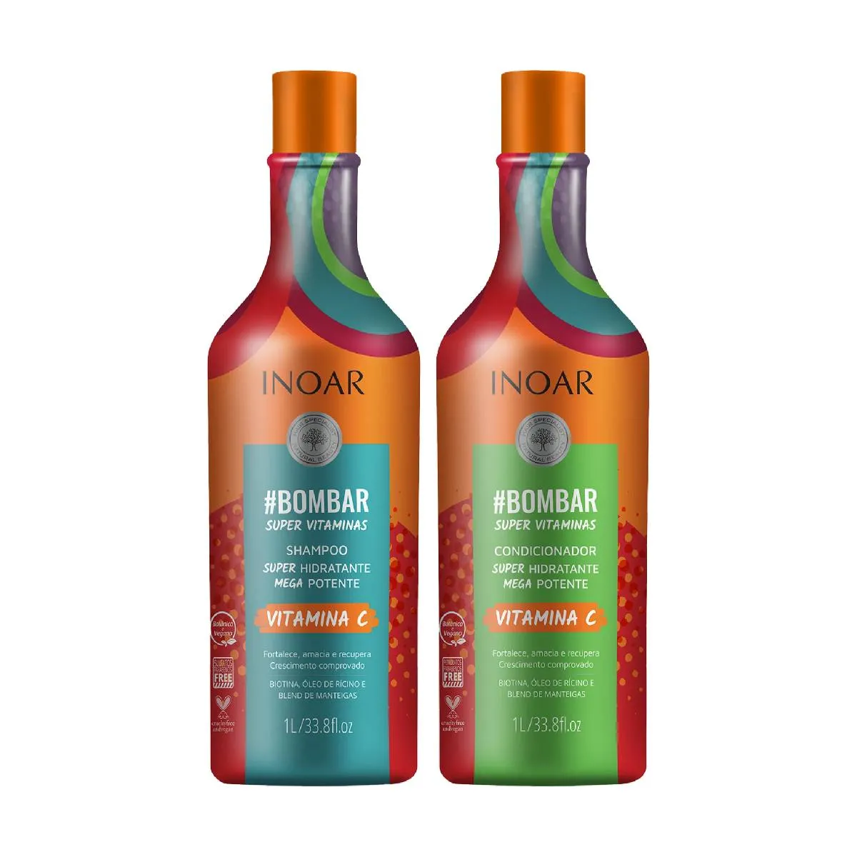 Kit Inoar Bombar Vitamina C 2x1L
