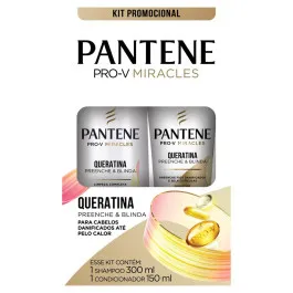 Kit Pantene Queratina - Shampoo 300ml + Condicionador 150ml