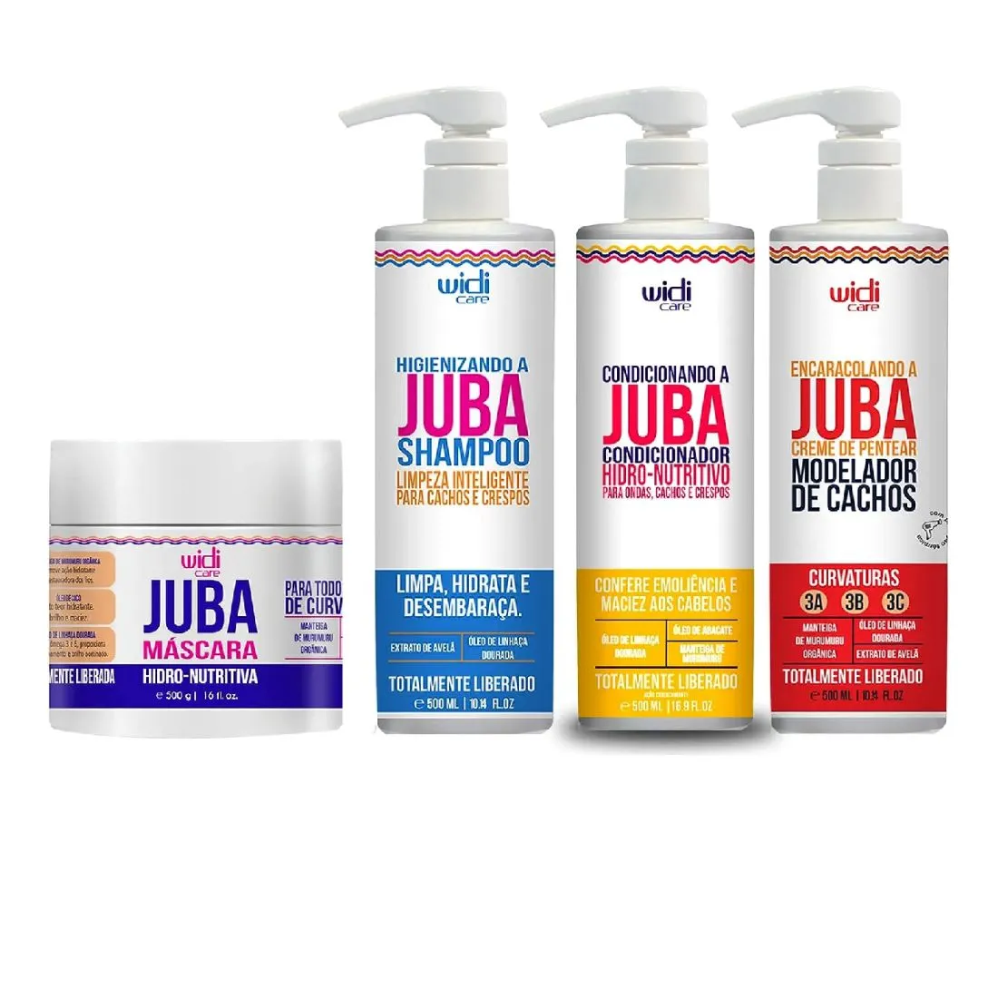 Kit Widi Care Juba Encaracolando 500ml(4 Produtos)