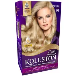Tintura de Cabelo Koleston 91 Louro Cinza Ultra Claro 1 Unidade