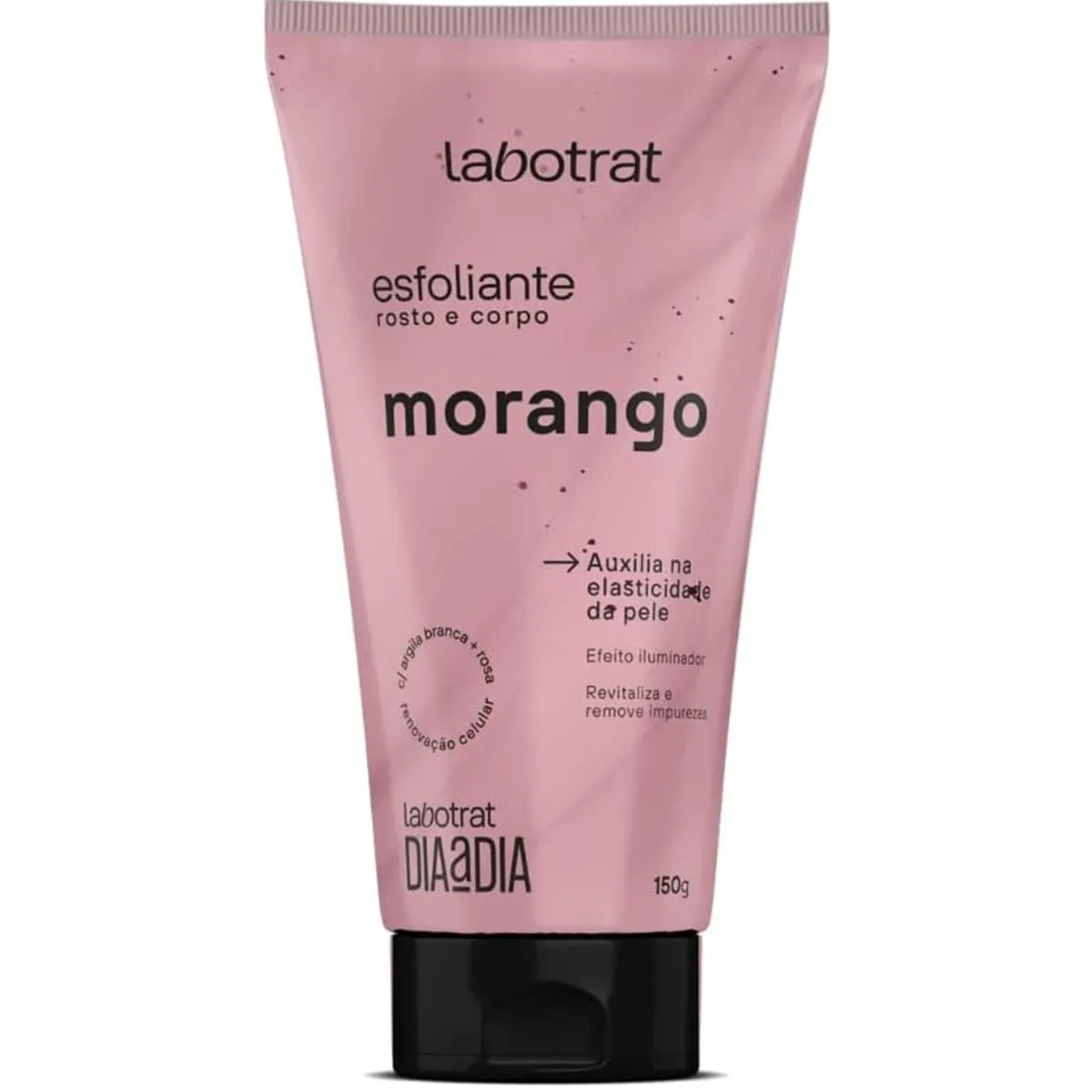 Creme Esfoliante Morango Labotrat 150G - val 05/2027O Esfoliante de Morango Labotrat possui extrato natural da fruta que torna sua pele muito mais aveludada. Suas propriedades antioxidantes repõesm a vitamina C da pele do corpo e do rosto renovando seu asp