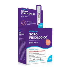 Soro Fisiológico 0,9% ADV Farma 5ml com 10 Ampolas