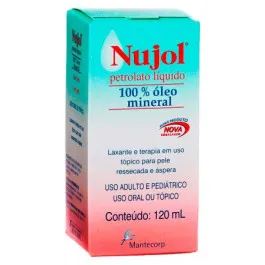 Nujol - Óleo Mineral - 100% Puro - 120ml - Mantecorp