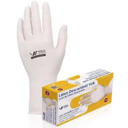 Luva de Latex Volk P 100 Unidades