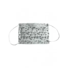 Máscara Descartável Cirúrgica Infantil Aura Life - Futebol - 50 Unidades