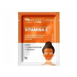 Máscara Facial Peel OFF Max Love Colágeno e Vitamina C 8g