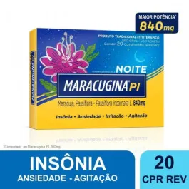 Maracugina PI Noite 840mg - 20 Comprimidos