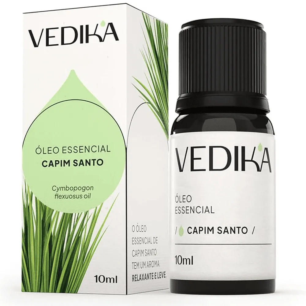 CAPIM SANTO OLEO ESSENCIAL VEDIKA CAPIM SANTO 10ML SIDNEY OLIVEIRA