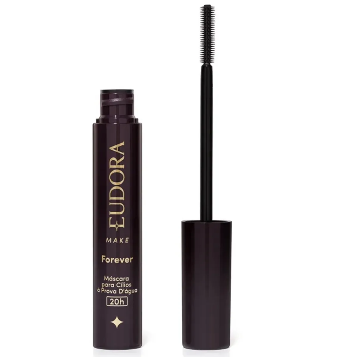 Máscara de Cílios Eudora Make Forever à Prova D’Água – Volume e Alongamento 20h