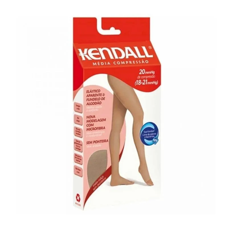 Meia Calça Kendall 18-21mmHg Tamanho Média Ponteira Aberta Mel