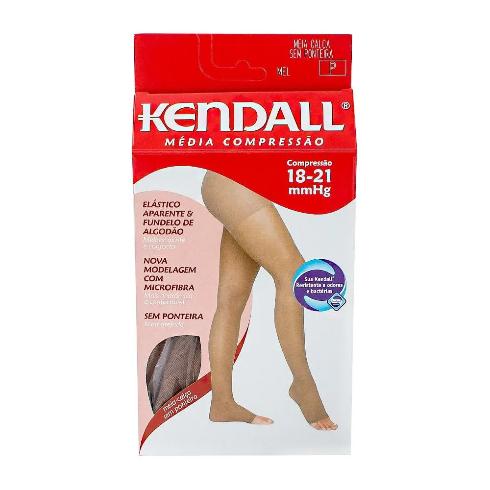 Meia-Calça Kendall 18-21mmHg P, Ponteira Fechada, Mel