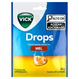 Pastilha - Vick Drops Mel - 20 unidades